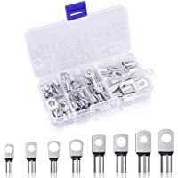 YoungRich 60 piezas Terminales de Cobre estañado Kits para Pernos Terminales de Cable de conexión Conector de Crimpado…
